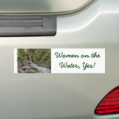 Vrouwen op het water, ja! bumpersticker (Op auto)