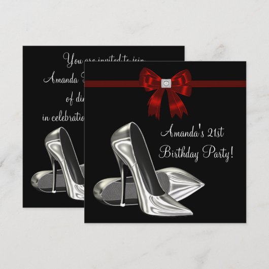 Vrouwen op hoog niveau op rood en zwart kaart (Voorkant / Achterkant)