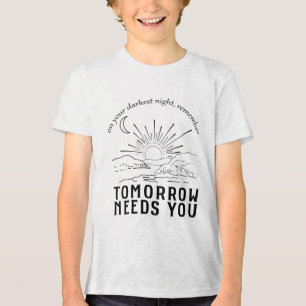 Vrouwen op je donkerste nacht herinneren zich Tomo Tri-Blend Shirt