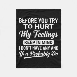 Vrouwen Op Rug Grappige Sarcastische Attitude Quot Fleece Deken