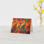 Vrouwen op wielen Wenskaart Kaart (Gele Bloem)