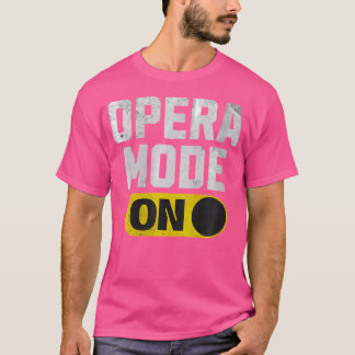 Vrouwen Opera Mode op Muziek Concert Festival Souv T-shirt