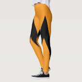 Vrouwen Oranje II High Waisted Leggings (Links)