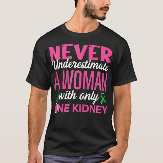 Vrouwen Orgaandonatie Quote voor uw nierdonor T-shirt (Voorkant)