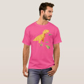 Vrouwen Origami T-Rex Dinosaurus Vliegend Papier A T-shirt (Voorkant volledig)