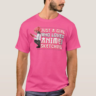 Vrouwen Otaku Web gewoon een meisje dat houdt van  T-shirt