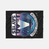 Vrouwen Oude Astronaut Theoristen Zeggen Ja Aliens Fleece Deken (Voorkant (Horizontaal))