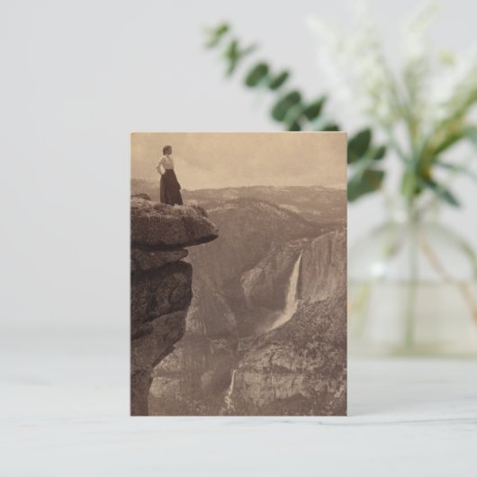 Vrouwen over Yosemite-Herfsten Briefkaart (Staand voorkant)