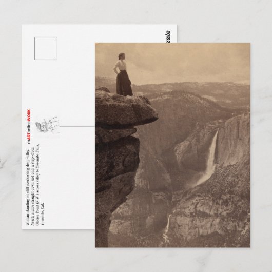 Vrouwen over Yosemite-Herfsten Briefkaart (Voorkant / Achterkant)