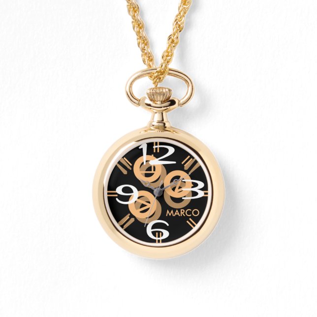 Vrouwen Oversized Two-Tone Armband horloge (Voorkant)