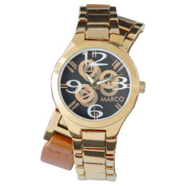 Vrouwen Oversized Two-Tone Armband horloge