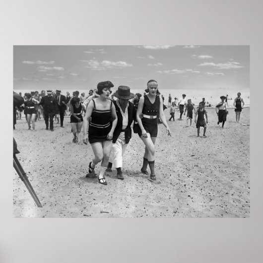 Vrouwen overtreden zwempak fatsoen wet c. 1923 poster (Voorkant)