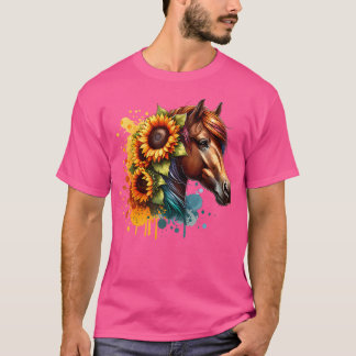 Vrouwen paard liefhebber rijden paard t-shirt