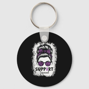 Vrouwen Pancreaskanker Awareness Support Squad M Sleutelhanger