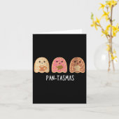 Vrouwen Pantasmas Ghost Funny Spooky Conchas Kaart (Gele Bloem)