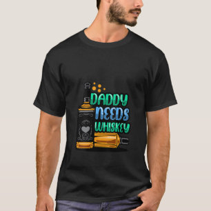 Vrouwen papa heeft whisky nodig maakt me frisky sc t-shirt