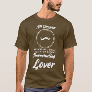 Vrouwen parachuteren met een Lover Funny Design vo T-shirt
