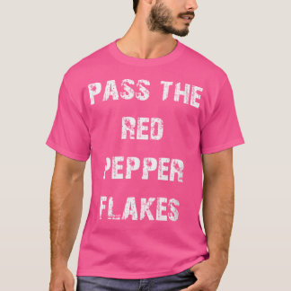 Vrouwen passeren de rode pepervlokken t-shirt