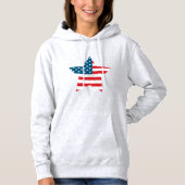 Vrouwen Patriottische Hoodie (Voorkant)