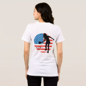 Vrouwen Patriottische Pickleball T-Shirt van Pickl (Achterkant volledig)