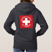 Vrouwen Patrol Hoodie met rug logo (Achterkant)