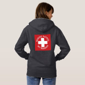 Vrouwen Patrol Hoodie met rug logo (Achterkant volledig)