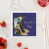 Vrouwen Peacock verjaardagsfeestje Servetten (Insitu)