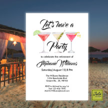 Vrouwen pensioen cocktail zomerfeest