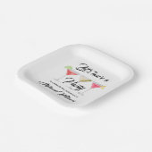 Vrouwen pensioen cocktail zomerfeest papieren bordje (Gebogen)