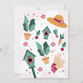 Vrouwen Pensioen Diner Party Tuinieren Kaart (Achterkant)