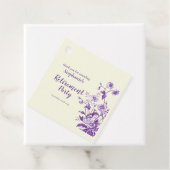 Vrouwen Pensioen Partij Lavendel Wildflower Bedankjes Labels (In situ)