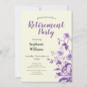 Vrouwen Pensioen Partij Lavendel Wildflower Kaart (Voorkant)
