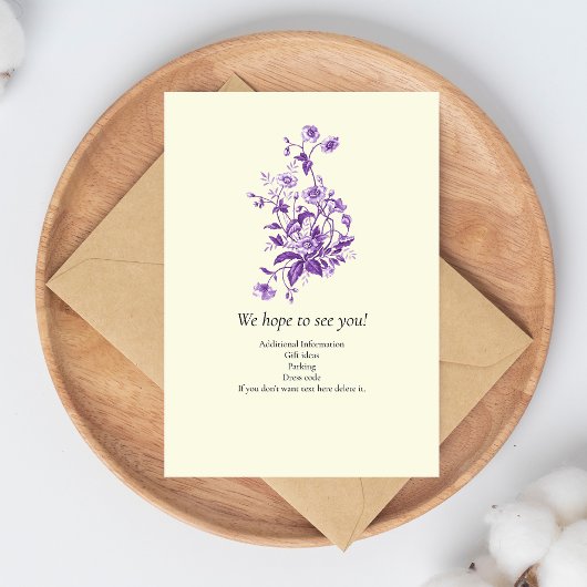 Vrouwen Pensioen Partij Lavendel Wildflower Kaart