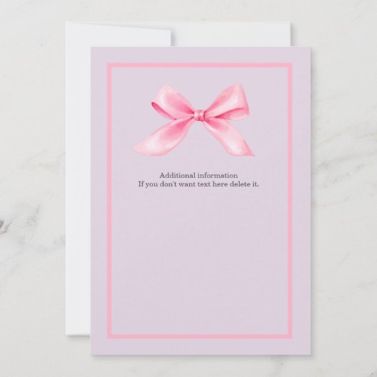 Vrouwen Pensioen Party Modern Elegant Roze Boog Kaart (Achterkant)