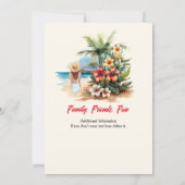 Vrouwen Pensioen Party Strand Aloha Vrouw Kaart (Achterkant)