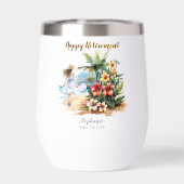 Vrouwen Pensioen Strand Aloha Bloemen Party (Achterkant)