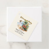 Vrouwen Pensioen Strand Aloha Bloemen Party Bedankjes Labels (In situ)