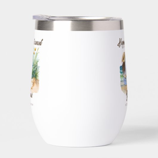 Vrouwen Pensioen Strand Thema Elegante Vrouw (Rechts)