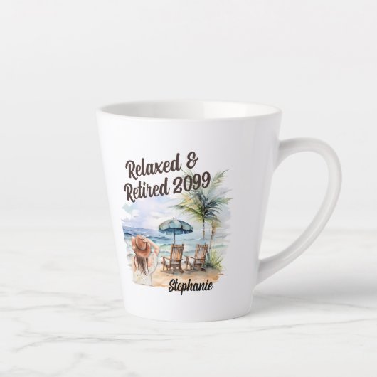 Vrouwen Pensioen Strandstoel Latte Mok (Rechts)