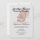 Vrouwen pensioen vaarwel spanning Kantoor hakken Kaart (Voorkant)