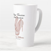 Vrouwen pensioen vaarwel spanning Kantoor hakken Latte Mok (Rechterhoek)