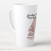 Vrouwen pensioen vaarwel spanning Kantoor hakken Latte Mok (Linkerhoek)