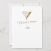 Vrouwen Pensioen Zomer Cocktail Party Kaart (Achterkant)