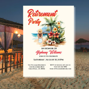 Vrouwen Pensioenfeest Strand Aloha Vrouw Kaart