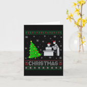 Vrouwen Persoonlijke Assistent Kerstboom Lighting  Kaart (Gele Bloem)