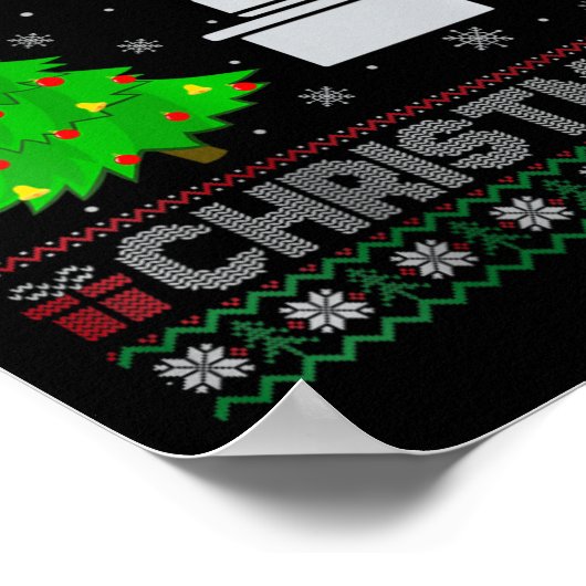 Vrouwen Persoonlijke Assistent Kerstboom Lighting Poster (Hoek)