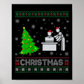 Vrouwen Persoonlijke Assistent Kerstboom Lighting Poster (Voorkant)
