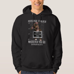 Vrouwen Persoonlijke Stalker Hond Pitbull Ik zal v Hoodie