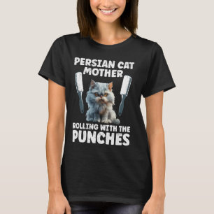 Vrouwen PERZISCHE KAT MOEDER ROLT MET SLAGEN Grapp T-shirt
