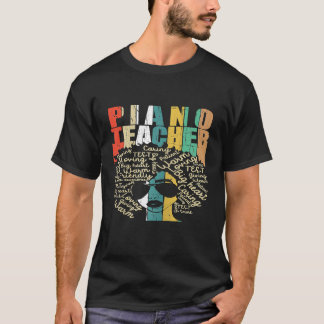 Vrouwen Pianoleraar Verpleegkostuum Afrika T-shirt